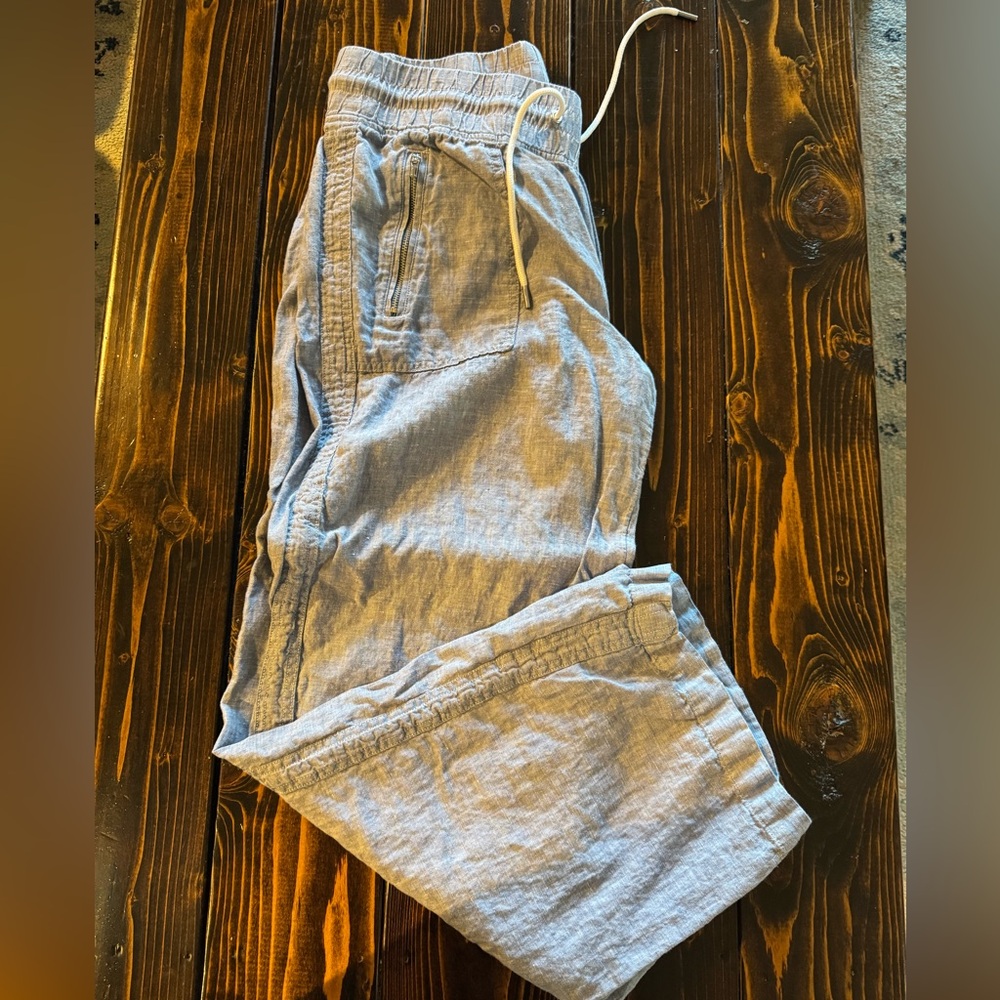 Athleta Cabo linen wide leg pants